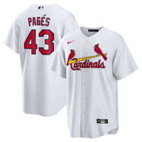 Pedro Pagés St. Louis Cardinals Baseball Jersey, White Sportswear Jersey Shirt, Lightweight Breathable Athletic Jersey, Casual Gift for Men