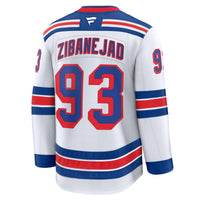 Mika Zibanejad New York Rangers Hockey Jersey, White Premium Sportswear Jersey Shirt, Long Sleeve Hockey Sweater Jersey, Casual Gift for Men