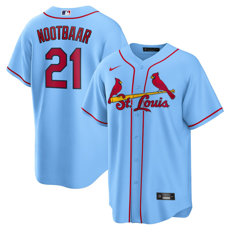 Lars Nootbaar St. Louis Cardinals Baseball Jersey, Blue Sportswear Jersey Shirt, Lightweight Breathable Athletic Jersey, Casual Gift for Men