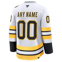 Boston Bruins Hockey Jersey, White Premium Away Sportswear Jersey Shirt, Long Sleeve Hockey Sweater Jersey, Casual Gift for Men, Style 203133904