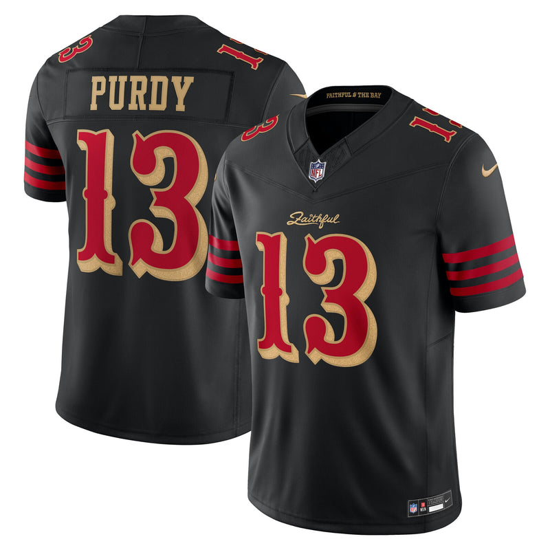 Brock Purdy San Francisco 49ers Football Jersey, Black Sportswear Jersey Shirt, Lightweight Breathable Athletic Jersey, Casual Gift for Men