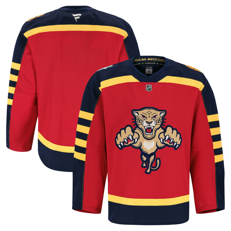 Florida Panthers Hockey Jersey, Red Authentic Classic Sportswear Jersey Shirt, Long Sleeve Hockey Sweater Jersey, Casual Gift for Men