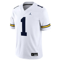 Michigan Wolverines Football Jersey, White Game Sportswear Jersey Shirt, Lightweight Breathable Athletic Jersey, Casual Gift for Men