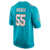 Aaron Brewer Miami Dolphins Football Jersey, Aqua Game Sportswear Jersey Shirt, Lightweight Breathable Athletic Jersey, Casual Gift for Men
