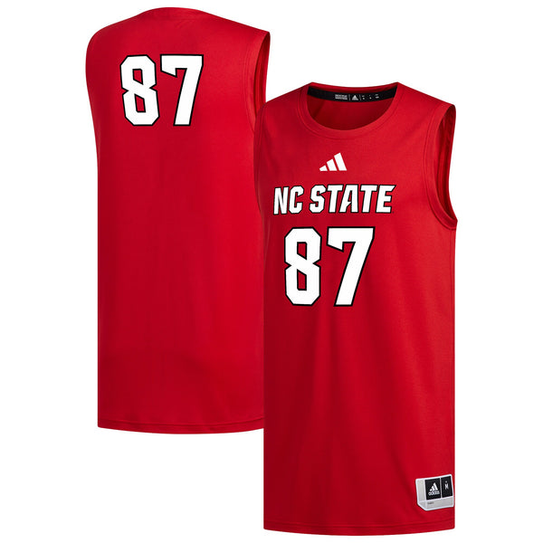 #87 NC State Wolfpack Replica Basketball Jersey - Red