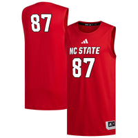 NC State Wolfpack Basketball Jersey, Red Replica Sportswear Jersey Shirt, Sleeveless Athletic Tank Jersey, Casual Gift for Men