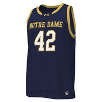 Notre Dame Fighting Irish Basketball Jersey, Navy Replica Sportswear Jersey Shirt, Sleeveless Athletic Tank Jersey, Casual Gift for Men