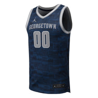 Georgetown Hoyas Basketball Jersey, Navy Replica Sportswear Jersey Shirt, Sleeveless Athletic Tank Jersey, Casual Gift for Men