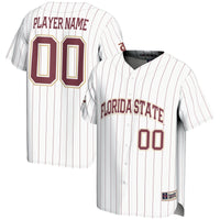 Florida State Seminoles Baseball Jersey, White Lightweight Sportswear Jersey Shirt, Lightweight Breathable Athletic Jersey, Casual Gift for Men