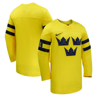 Sweden Yellow 2026 Away Replica Hockey Jersey, Hockey Sportswear Jersey Shirt, Long Sleeve Hockey Sweater Jersey, Casual Gift for Men