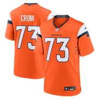 Frank Crum Denver Broncos Football Jersey, Orange Game Sportswear Jersey Shirt, Lightweight Breathable Athletic Jersey, Casual Gift for Men