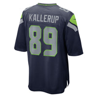 Nick Kallerup Seattle Seahawks Football Jersey, Navy Game Sportswear Jersey Shirt, Lightweight Breathable Athletic Jersey, Casual Gift for Men
