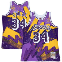 Dark Purple Los Angeles Lakers Basketball Jersey, Shaquille O'Neal Sportswear Jersey Shirt, Sleeveless Athletic Tank Jersey, Casual Gift for Men