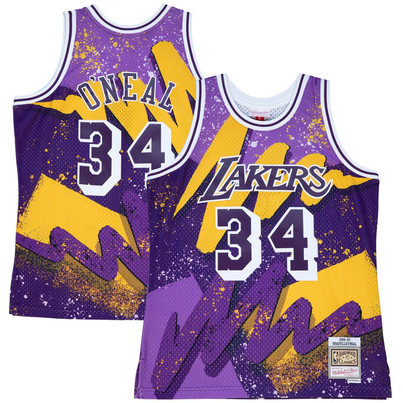 Dark Purple Los Angeles Lakers Basketball Jersey, Shaquille O'Neal Sportswear Jersey Shirt, Sleeveless Athletic Tank Jersey, Casual Gift for Men