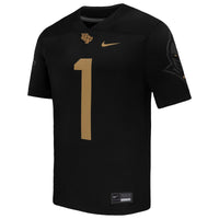 UCF Knights Football Jersey, Black Game Sportswear Jersey Shirt, Lightweight Breathable Athletic Jersey, Casual Gift for Men, Style 203182811