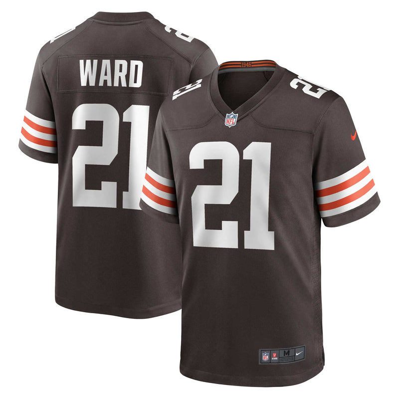 Denzel Ward Cleveland Browns Football Jersey, Sportswear Jersey Shirt, Lightweight Athletic Jersey, Casual Gift for Men, Style 200423160