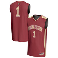 Boston College Eagles Basketball Jersey, Maroon Fashion Sportswear Jersey Shirt, Sleeveless Athletic Tank Jersey, Casual Gift for Men