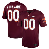 Virginia Tech Hokies Football Jersey, Sportswear Jersey Shirt, Lightweight Breathable Athletic Jersey, Casual Gift for Men, Style 202143837