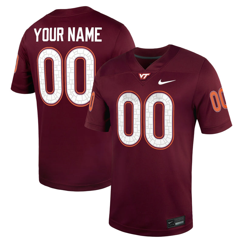 Virginia Tech Hokies Football Jersey, Sportswear Jersey Shirt, Lightweight Breathable Athletic Jersey, Casual Gift for Men, Style 202143837