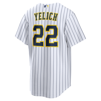 Christian Yelich Milwaukee Brewers Baseball Jersey, White Sportswear Jersey Shirt, Lightweight Breathable Athletic Jersey, Casual Gift for Men