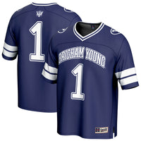 BYU Cougars Football Jersey, Navy Fashion Sportswear Jersey Shirt, Lightweight Breathable Athletic Jersey, Casual Gift for Men