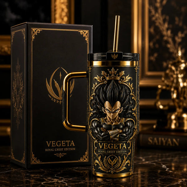 Royal Crest - Vegeta in Gold, Black and Stillness - main