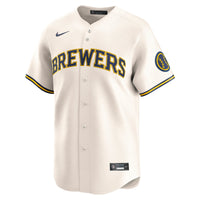 Milwaukee Brewers Baseball Jersey, Cream Sportswear Jersey Shirt, Lightweight Breathable Athletic Jersey, Casual Gift for Men, Style 201865823