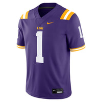 LSU Tigers Football Jersey, Purple Game Sportswear Jersey Shirt, Lightweight Breathable Athletic Jersey, Casual Gift for Men, Style 200894135