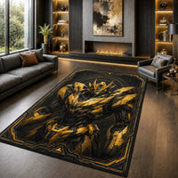 Gilded Sentinel - A Floor Study in Gold, Shadow and Presence