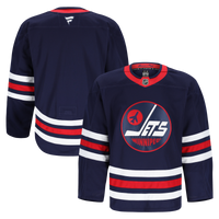 Winnipeg Jets Hockey Jersey, Navy Authentic Alternate Sportswear Jersey Shirt, Long Sleeve Hockey Sweater Jersey, Casual Gift for Men