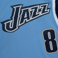 Utah Jazz Basketball Jersey, Columbia Blue Authentic Alternate Sportswear Jersey Shirt, Sleeveless Athletic Tank Jersey, Casual Gift for Men