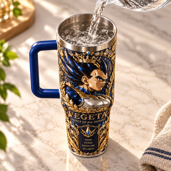 Pride, Carved in Gold - Vegeta Royal Crest Tumbler - main
