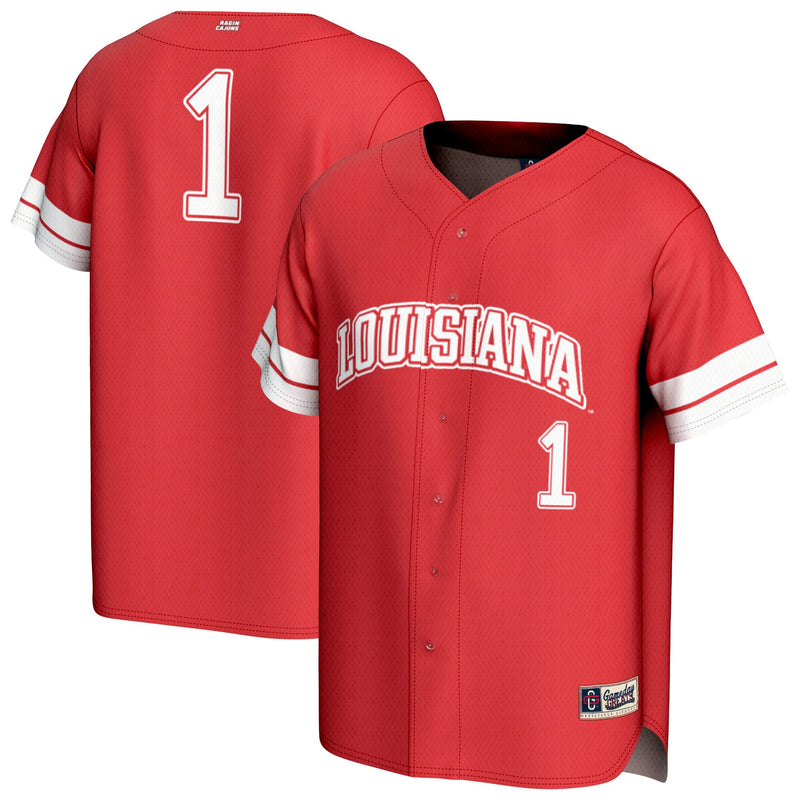 Louisiana Ragin' Cajuns Baseball Jersey, Sportswear Jersey Shirt, Lightweight Breathable Athletic Jersey, Casual Gift for Men, Style 202658922