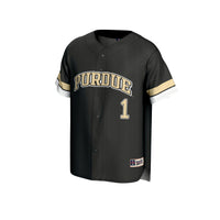 Purdue Boilermakers Baseball Jersey, Black Fashion Sportswear Jersey Shirt, Lightweight Breathable Athletic Jersey, Casual Gift for Men