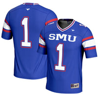 SMU Mustangs Endzone Football Jersey, Royal Sportswear Jersey Shirt, Lightweight Breathable Athletic Jersey, Casual Gift for Men
