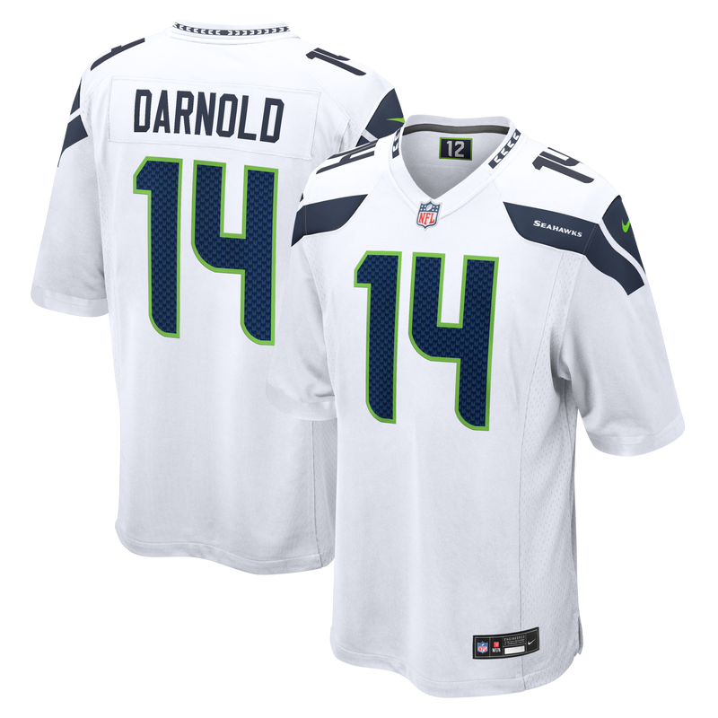 Sam Darnold Seattle Seahawks Football Jersey, White Game Sportswear Jersey Shirt, Lightweight Breathable Athletic Jersey, Casual Gift for Men