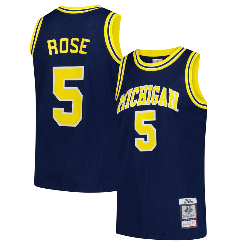 Michigan Wolverines 1991/92 Swingman Basketball Jersey, Navy Sportswear Jersey Shirt, Sleeveless Athletic Tank Jersey, Casual Gift for Men