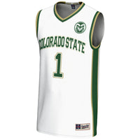 Colorado State Rams Basketball Jersey, White Lightweight Sportswear Jersey Shirt, Sleeveless Athletic Tank Jersey, Casual Gift for Men