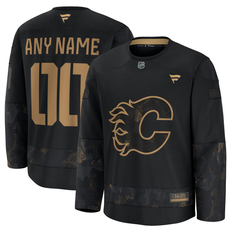 Calgary Flames Hockey Jersey, Black Sportswear Jersey Shirt, Long Sleeve Hockey Sweater Jersey, Casual Gift for Men, Style 202533001