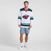 Minnesota Wild Hockey Jersey, White Premium Sportswear Jersey Shirt, Long Sleeve Hockey Sweater Jersey, Casual Gift for Men, Style 202015696