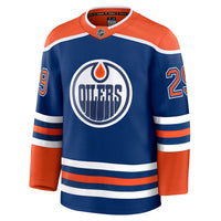 Leon Draisaitl Edmonton Oilers Hockey Jersey, Royal Premium Home Sportswear Jersey Shirt, Long Sleeve Hockey Sweater Jersey, Casual Gift for Men