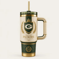 GB Heritage Crest - Cream and Forest Green Tumbler