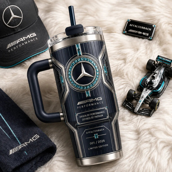 Affalterbach Nocturne - AMG Star Framed in Teal Jewels - main