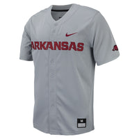Arkansas Razorbacks Baseball Jersey, Gray Replica Sportswear Jersey Shirt, Lightweight Breathable Athletic Jersey, Casual Gift for Men