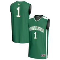 South Florida Bulls Basketball Jersey, Green Fashion Lightweight Sportswear Jersey Shirt, Sleeveless Athletic Tank Jersey, Casual Gift for Men