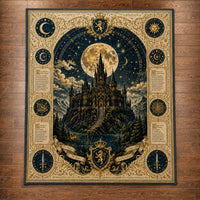 Lux In Tenebris - Moonlit Castle Cartography Rug
