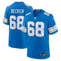 Taylor Decker Detroit Lions Football Jersey, Blue Game Sportswear Jersey Shirt, Lightweight Breathable Athletic Jersey, Casual Gift for Men