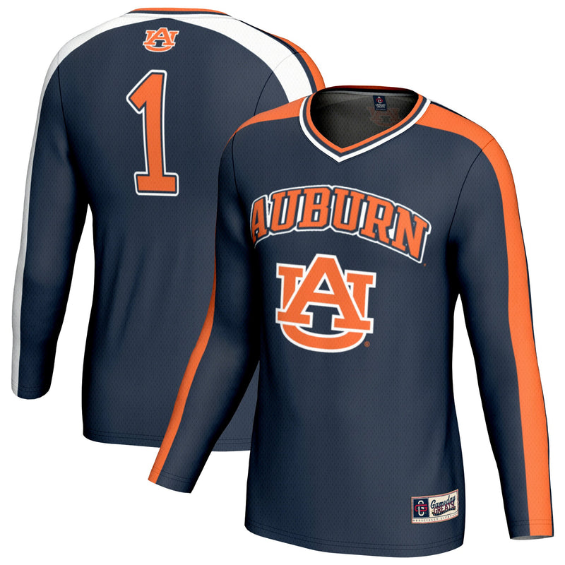 Auburn Tigers Volleyball Jersey, Navy Fashion Lightweight Sportswear Jersey Shirt, Lightweight Breathable Athletic Jersey, Casual Gift for Men