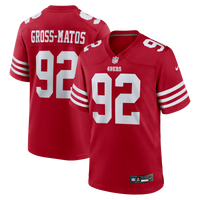 Yetur Gross-Matos San Francisco 49ers Football Jersey, Sportswear Jersey Shirt, Lightweight Breathable Athletic Jersey, Casual Gift for Men