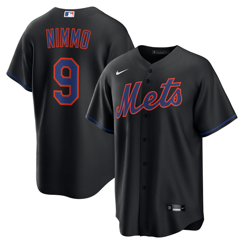 Brandon Nimmo New York Mets Baseball Jersey, Black Replica Sportswear Jersey Shirt, Lightweight Breathable Athletic Jersey, Casual Gift for Men